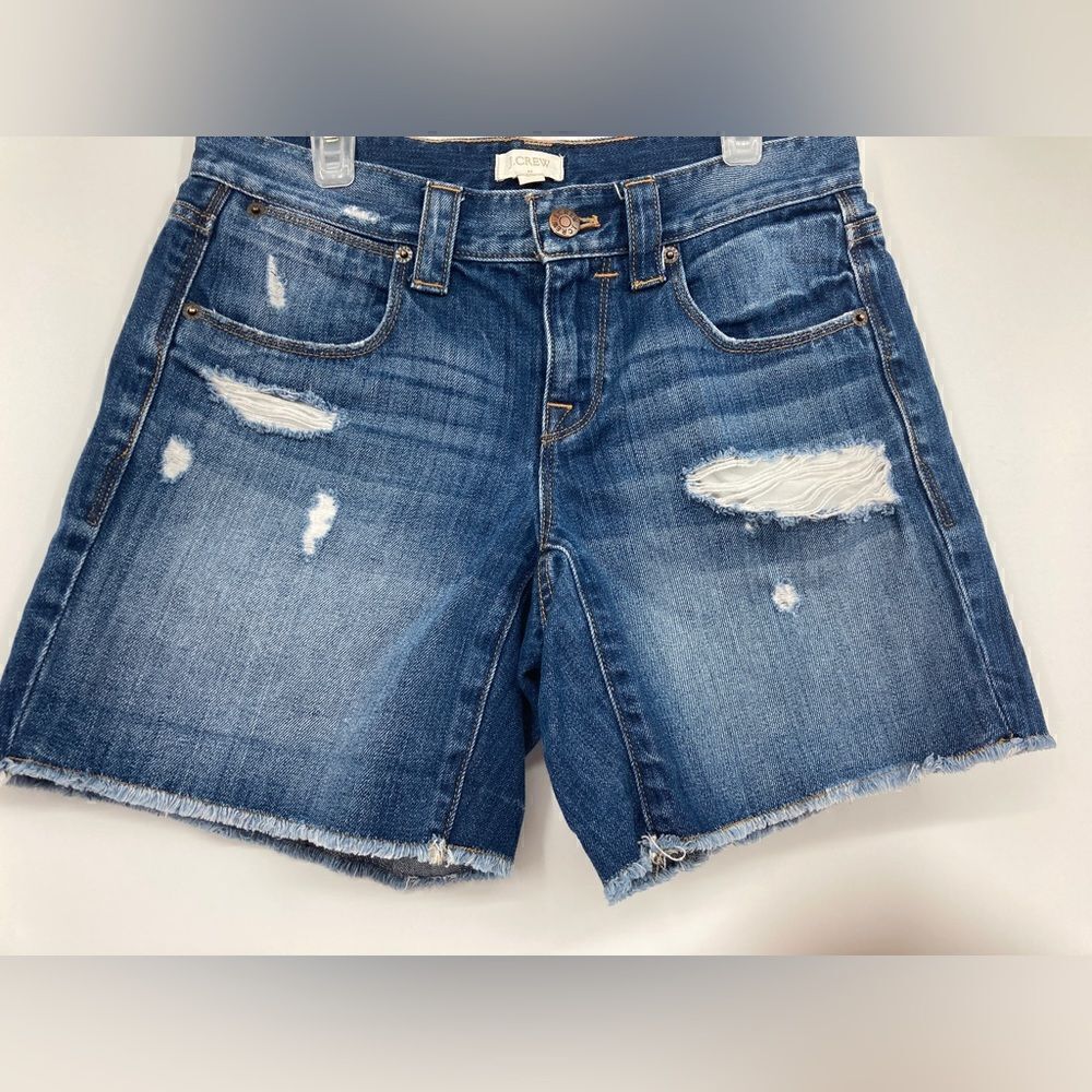 J. Crew Women’s Denim Short Size 24 100% Cotton Blue Color